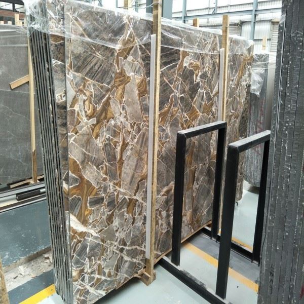 Gouden blad marmeren plaat