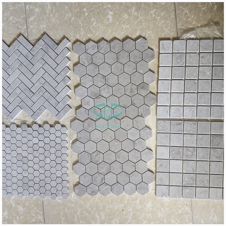 Grey Marble Bathroom Mosaic Tiles