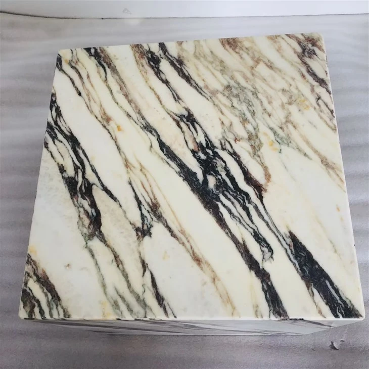 Natural Stone Square Block Marble Cube Table