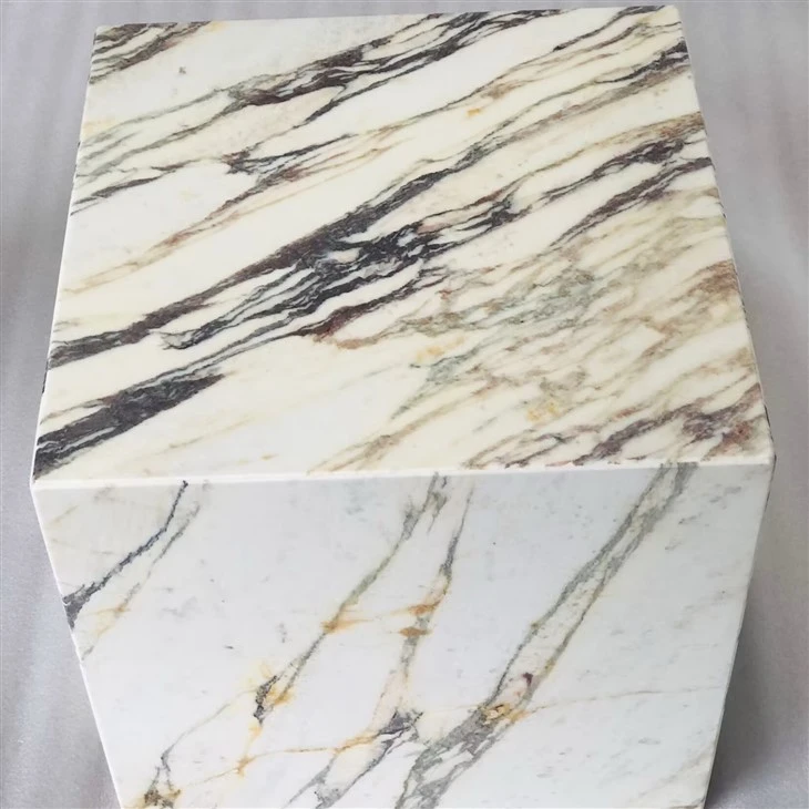 Natural Stone Square Block Marble Cube Table